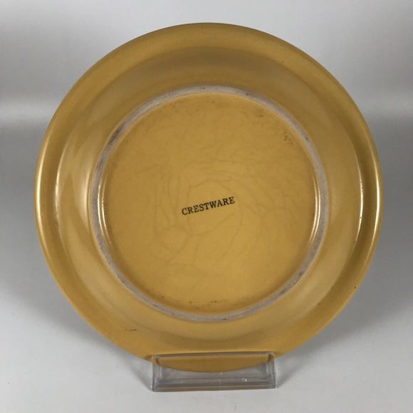 Crestware Yellow Bread Plate Ceramic - Picture 2 of 7